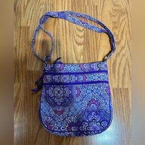 Vera Bradley Purple Floral Crossbody Bag - Women's Shoulder Bag